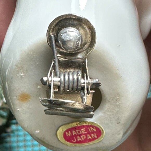 White Ceramic Clip on Birds Christmas Tree Ornament 2 ea Vtg Wreath Decor Crafts - Picture 6 of 12